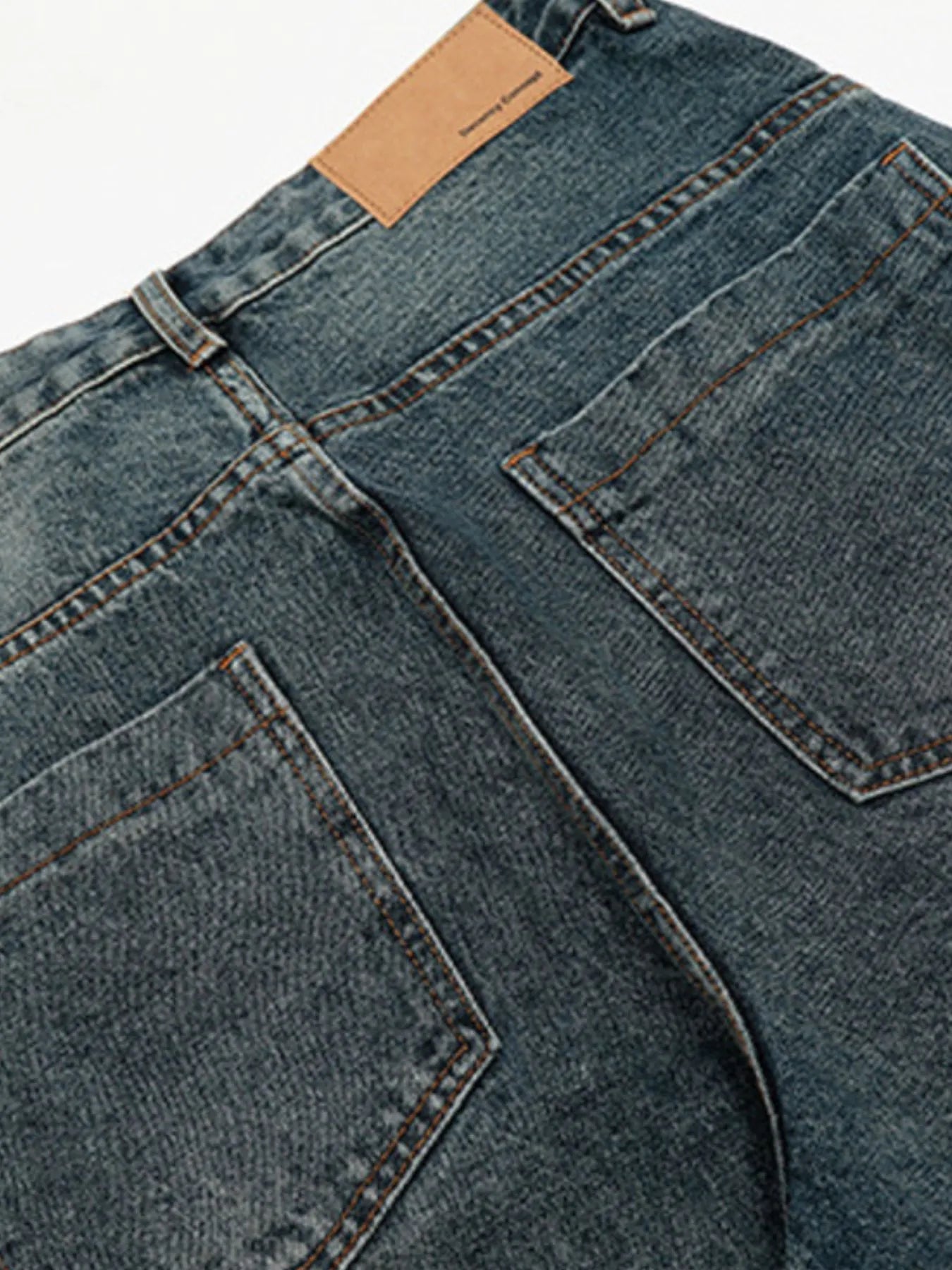 Men's Washed Wide Leg Baggy Jeans