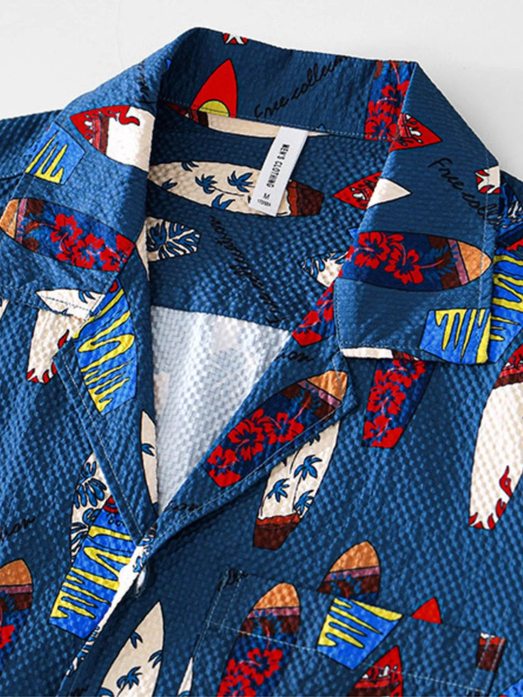 Men's Printed Button Up Short Sleeve Shirt