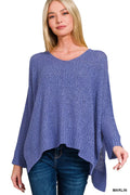 Zenana Dolman Sleeve V-Neck Sweater