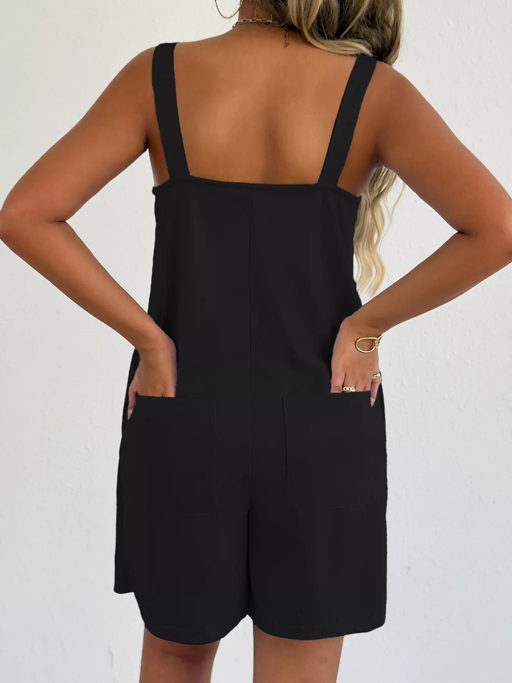 Sweetheart Neck Wide Strap Romper