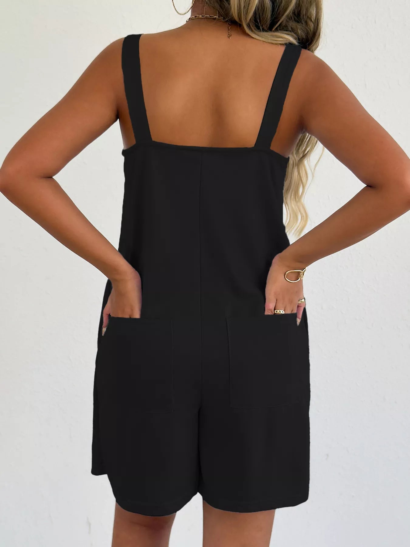 Sweetheart Neck Wide Strap Romper