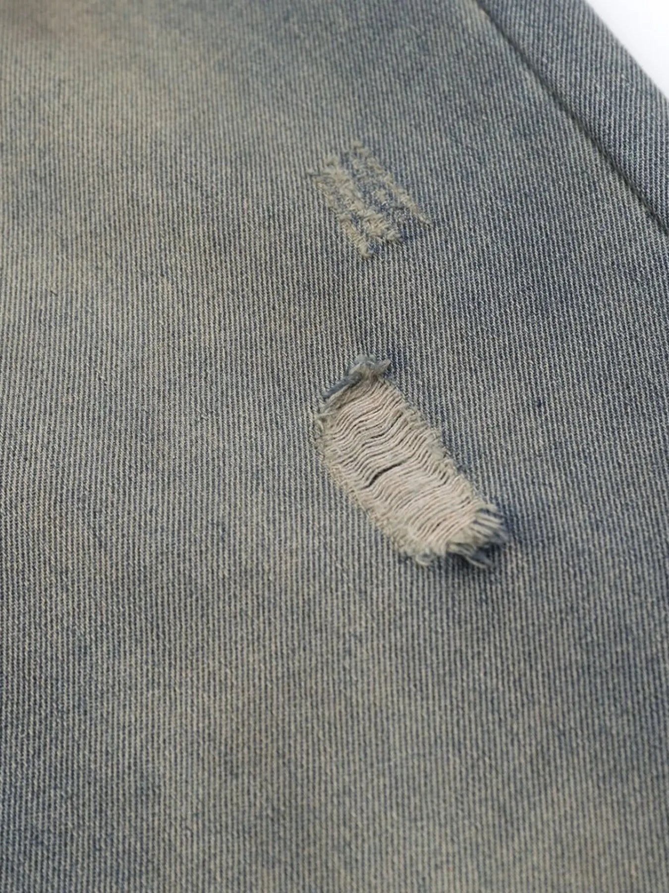 Men's Distressed Wide Leg Jeans