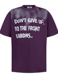 Men's Letter Graphic Round Neck Oversized T-Shirt
