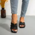 Woven Strap Flat Sandals
