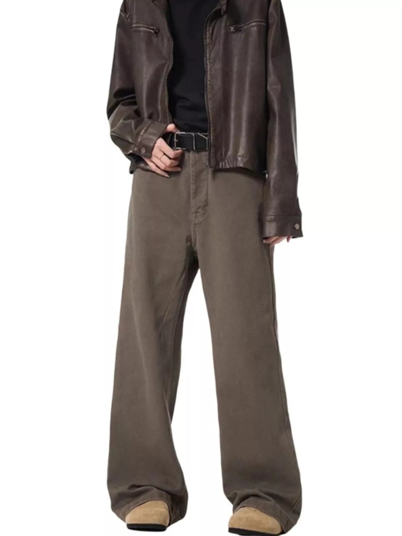 Men's Full Size Wide Leg Jeans Plus Size