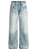 Men's Wash Wide Leg Jeans