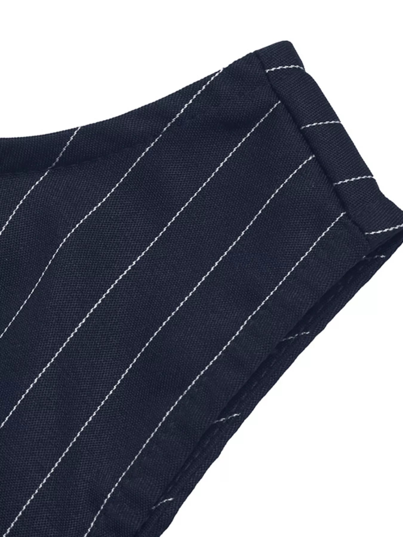 Striped Sleeveless Tie Waist Dress