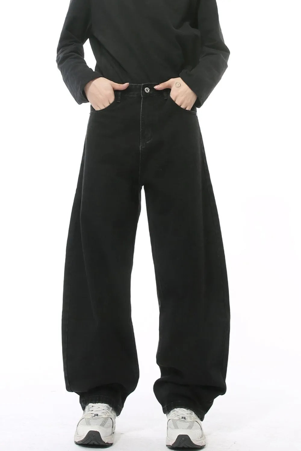 Wide Leg Jeans with Pockets