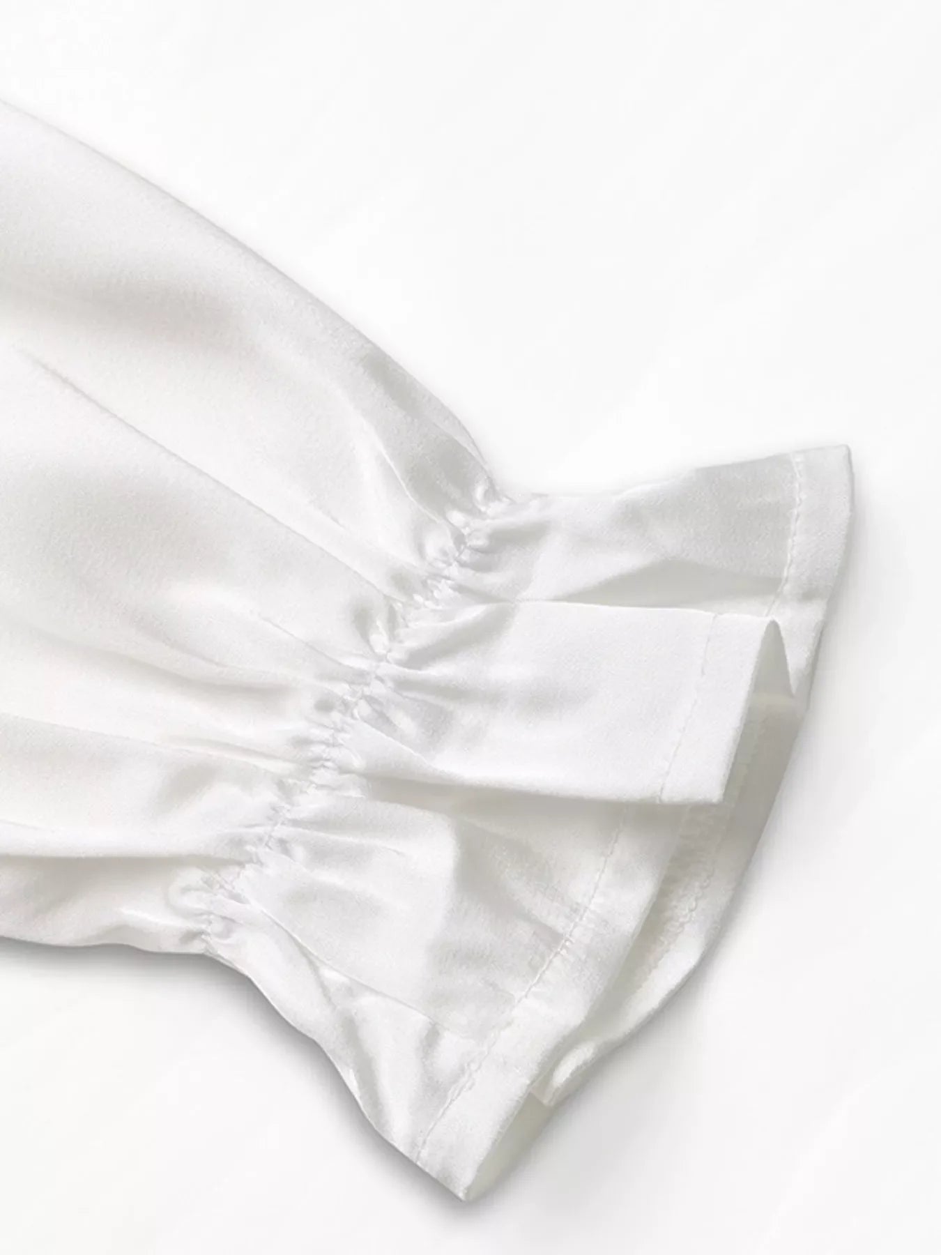 Ruffled Cold Shoulder Flounce Sleeve Blouse