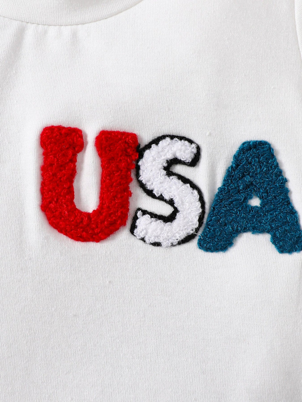 Children's Patriotic USA Tee & Star Print Shorts Set