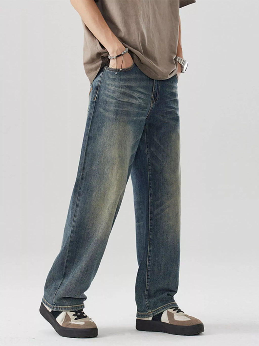Men's Wide Leg Jeans
