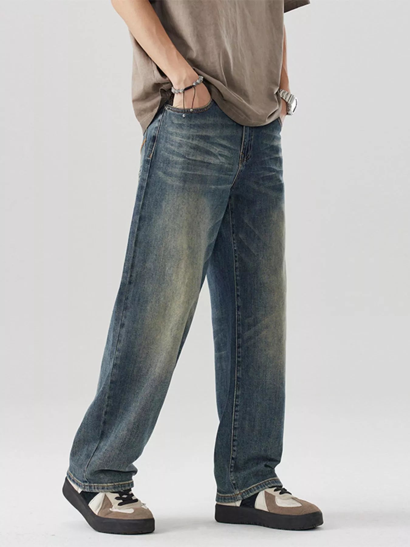 Men's Wide Leg Jeans
