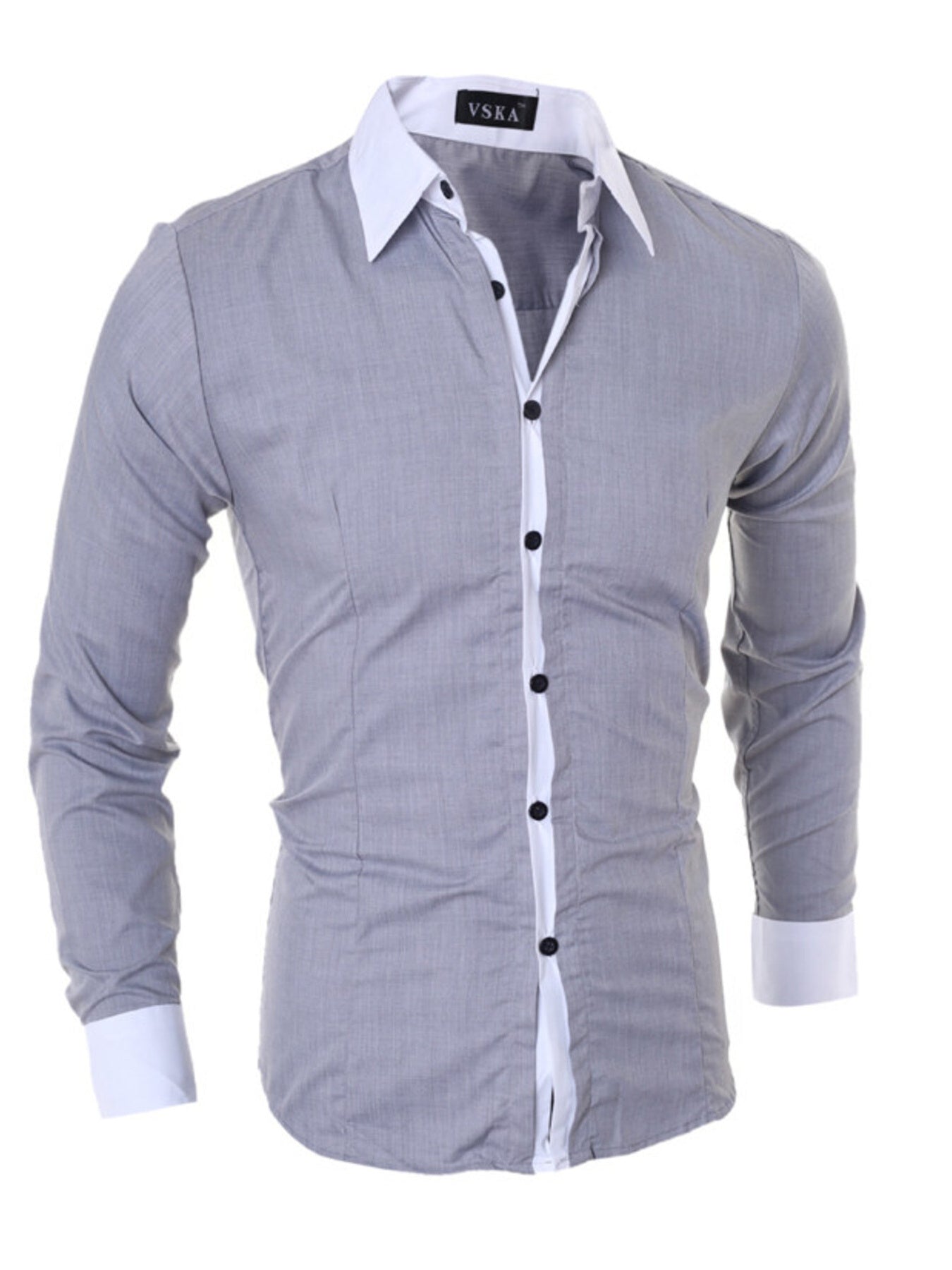 Men's Slim Fit Long Sleeve Shirt