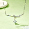 1 Carat Moissanite 925 Sterling Silver Pendant Necklace