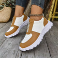 Contrast Breathable Zip Sneakers