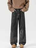 Men's Full Size Wash Wide Leg Relaxed Fit Jeans Plus Size
