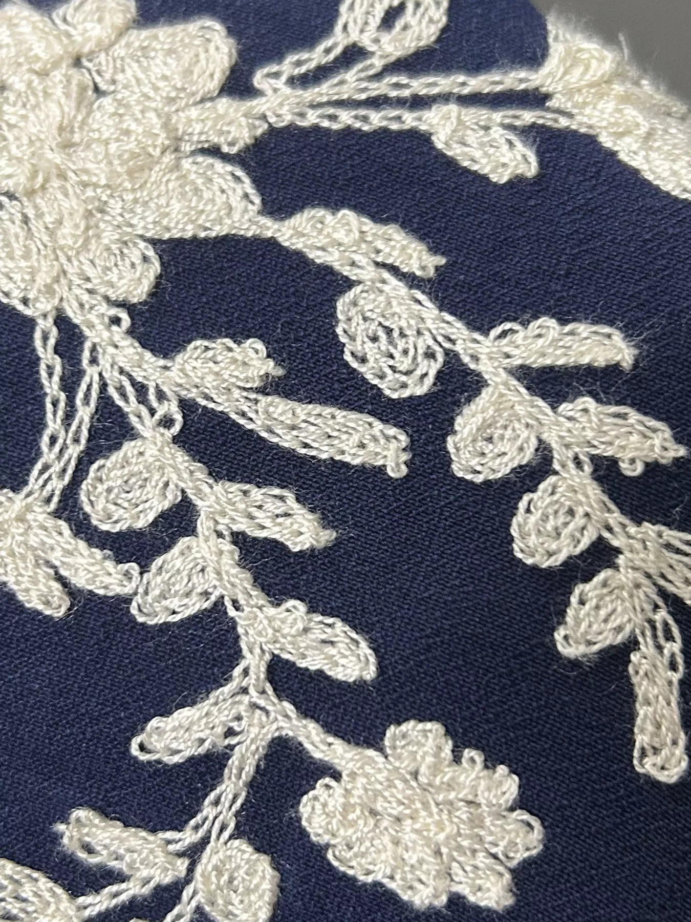 Floral Embroidered Long Sleeve Shirt