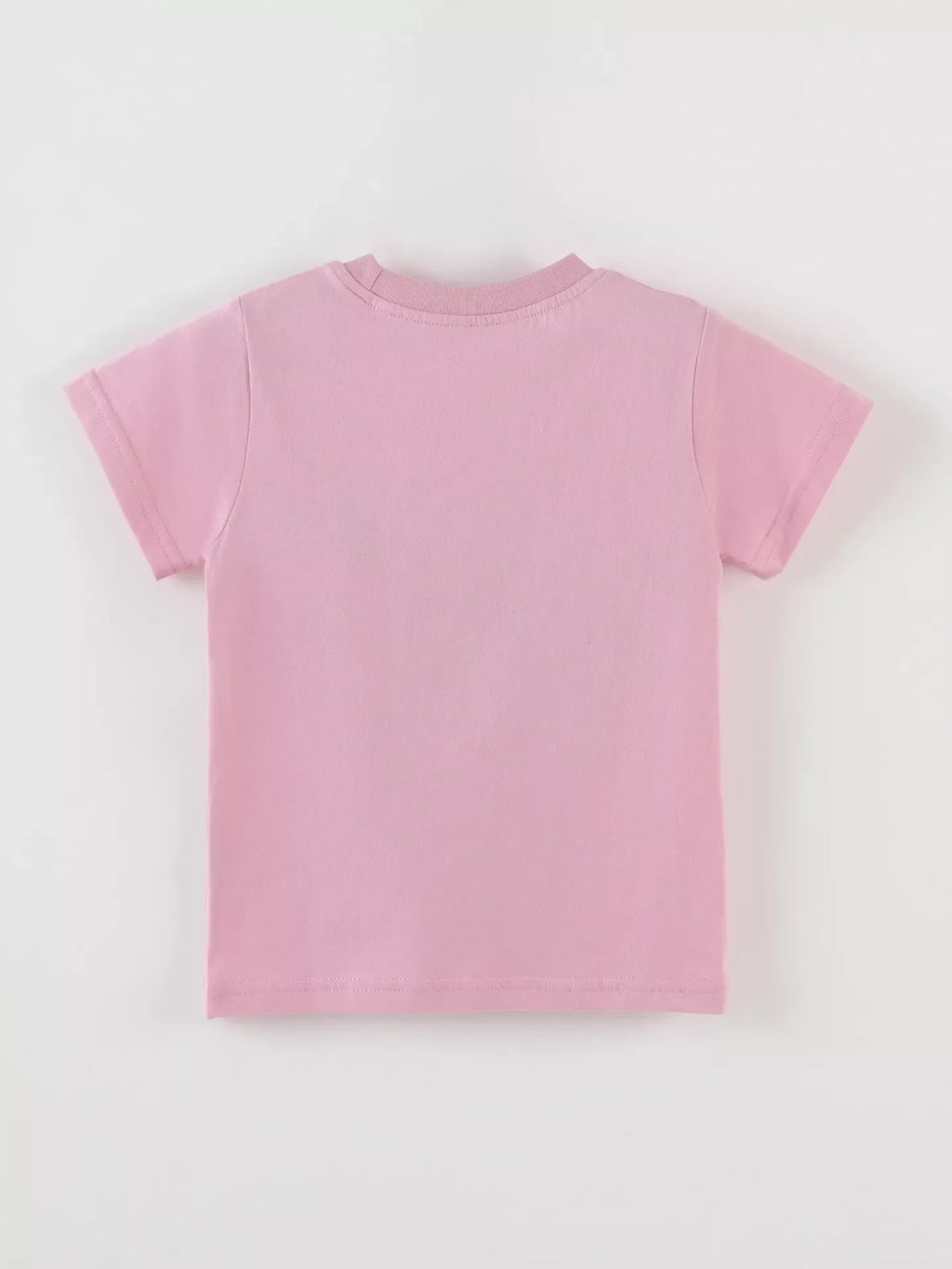 Children's Cat Graphic Round Neck T-Shirt