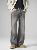 Men's Wash Wide Leg Jeans