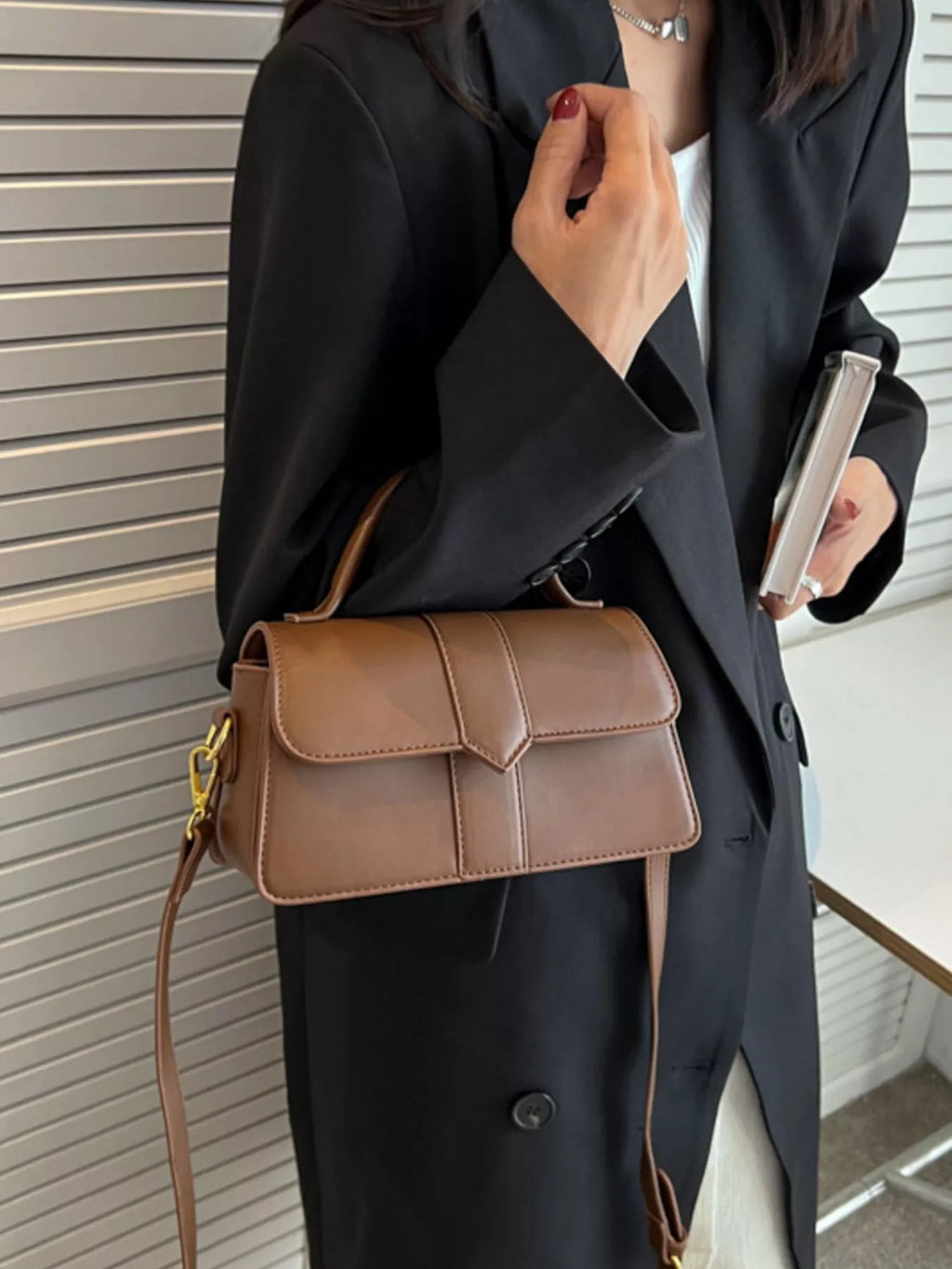 Top Handle Crossbody Bag