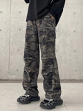 Men's Full Size Camouflage Wide Leg Jeans Plus Size