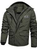 Men's Plus Size Winter Warm Hooded Padded Coat