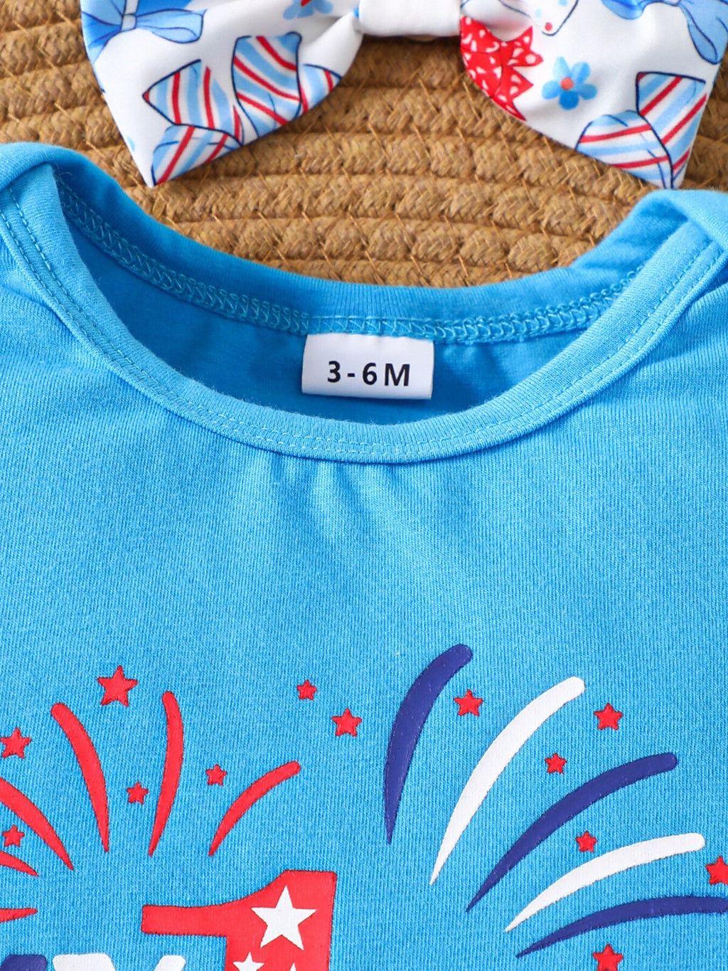 Children's Independence Day Print Outfit Set