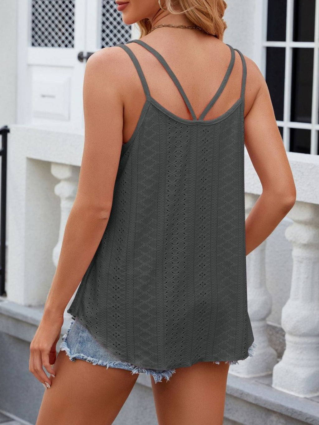 Eyelet Double Strap Cami