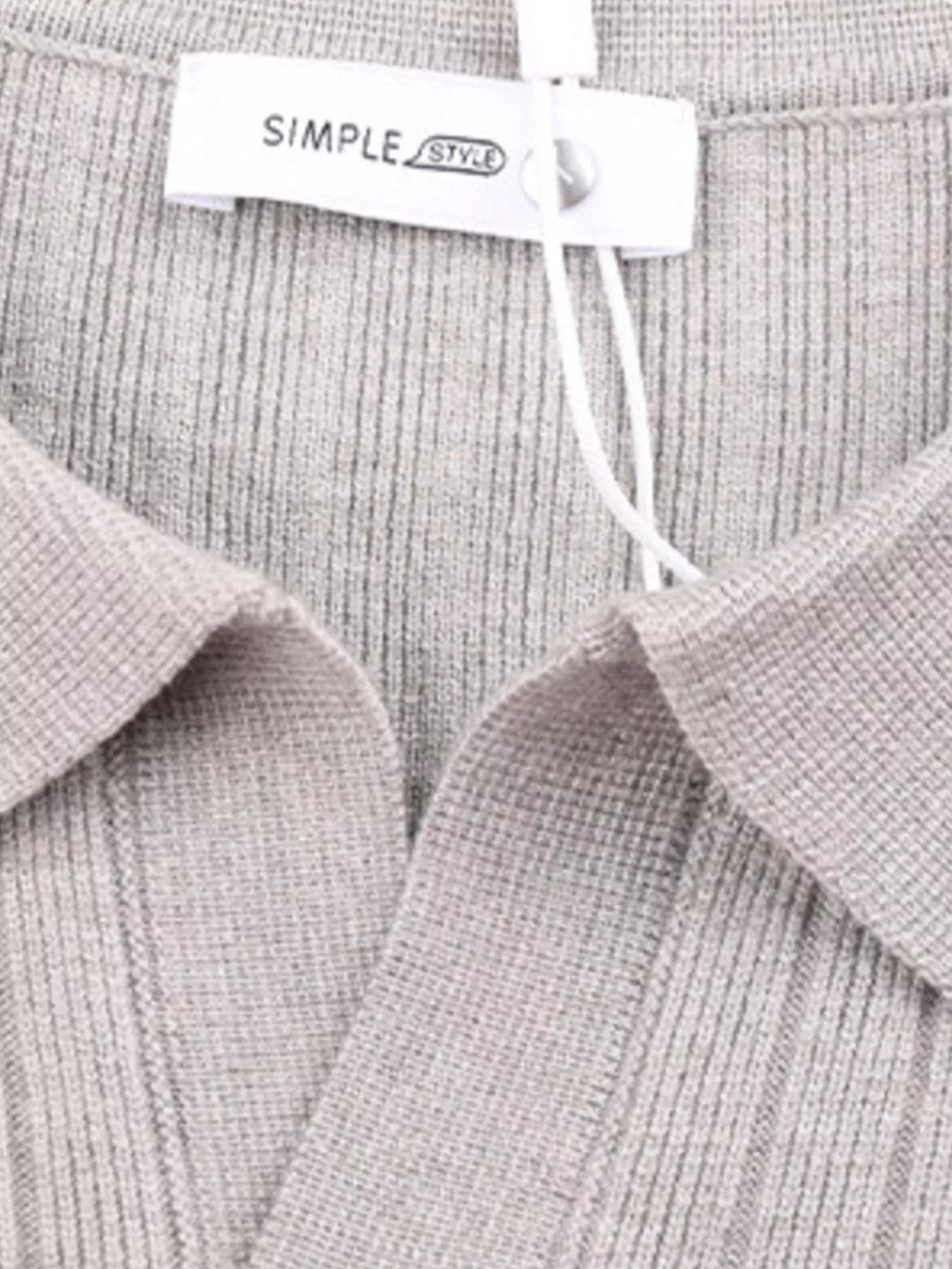 Men's Plus Size Long Sleeve Textured Knit Sweater