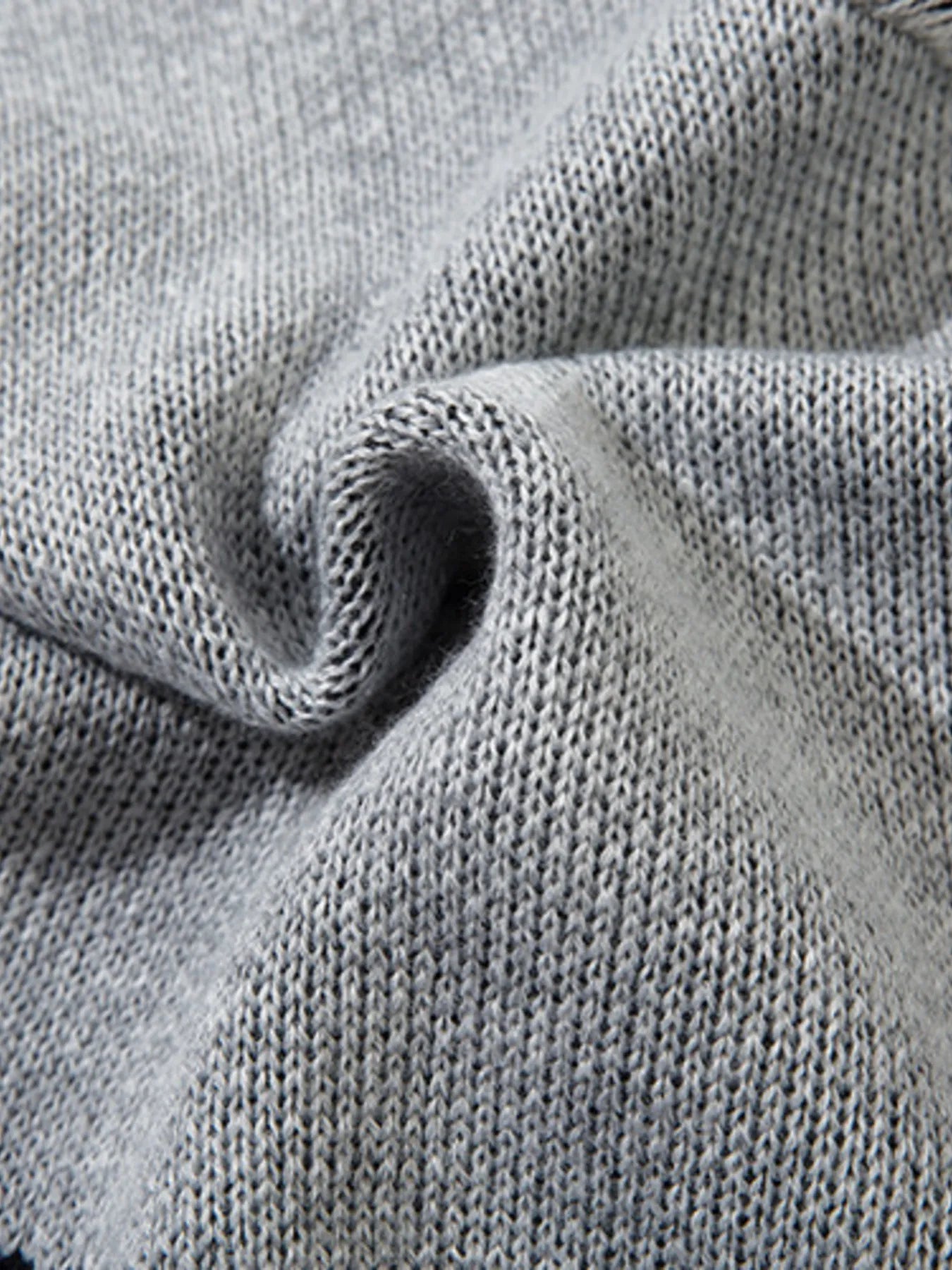 Men's Distressed Chain Detail Oversized Sweater