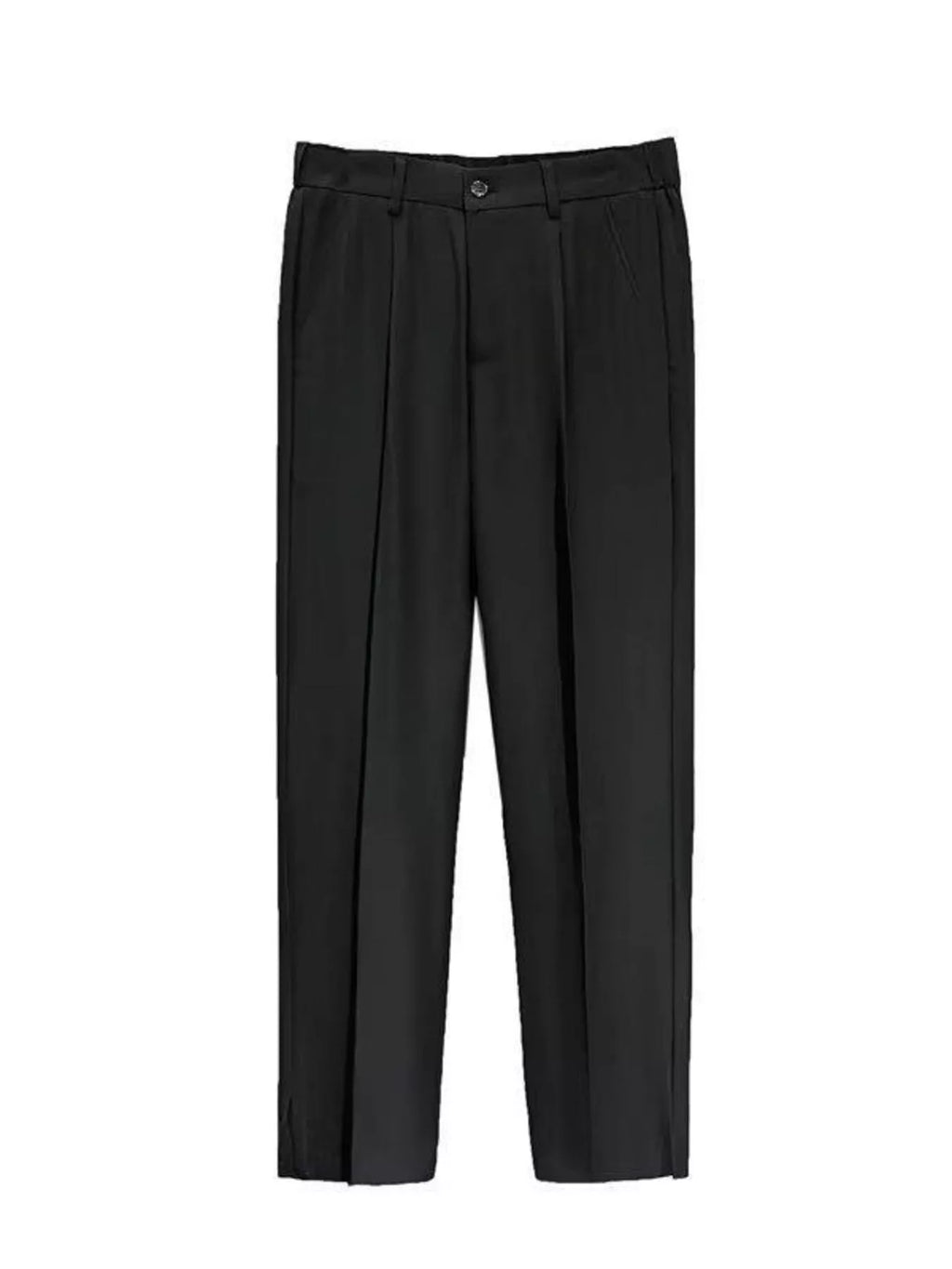 Men's Full Size Seam Detail Straight-Leg Pants Plus Size