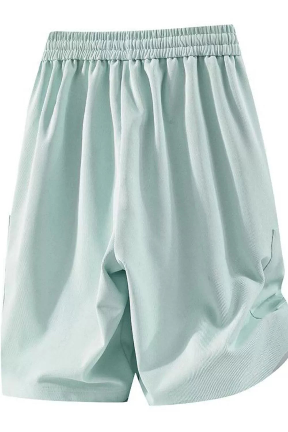Men's Plus Size Drawstring Pocketed Shorts