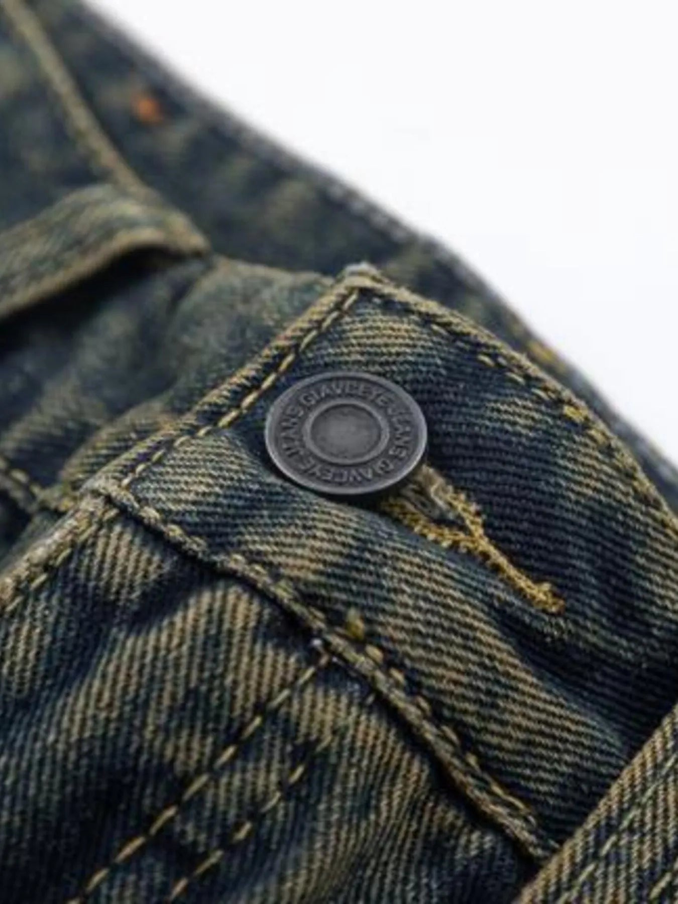 Men's Full Size Vintage Wash Bootcut Denim Jeans Plus Size