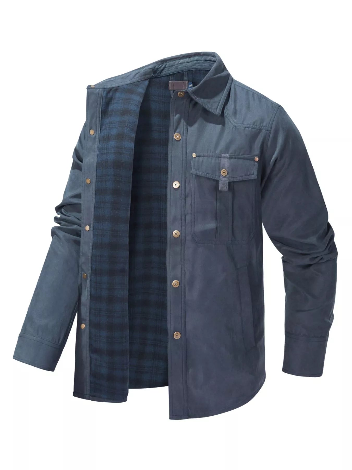 Men's Snap Down Long Sleeve Jacket