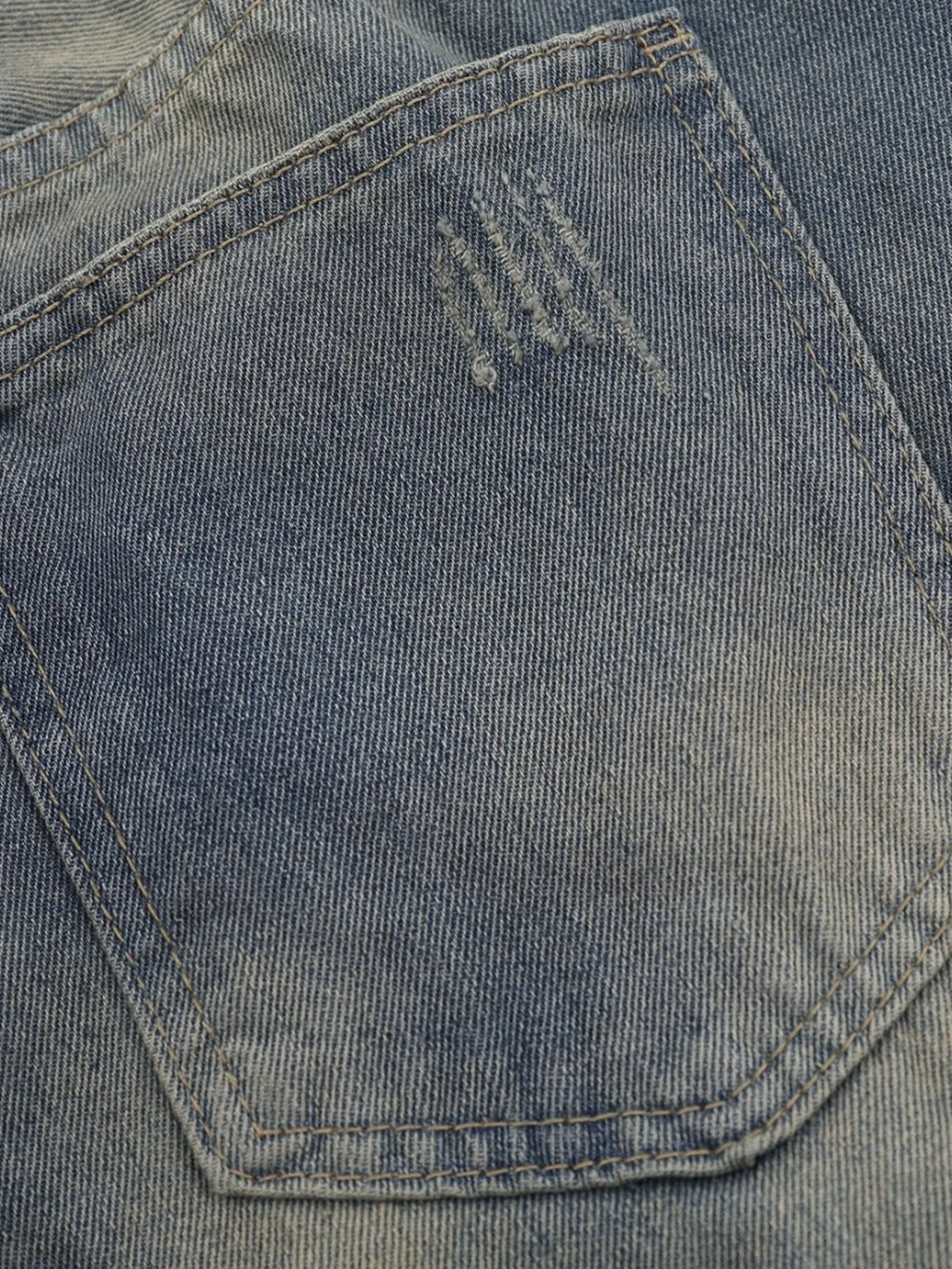 Men's Distressed Wide Leg Jeans