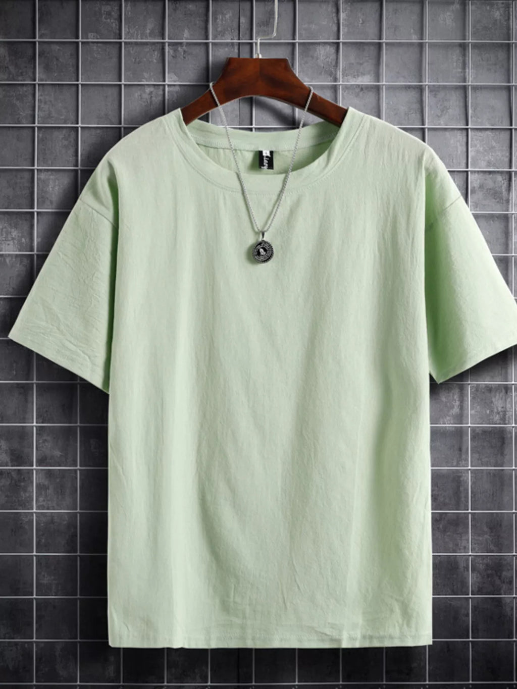 Men's Plus Size Solid Color Short Sleeve T-Shirt