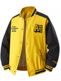 Men's Plus Size Snap Down Long Sleeve Jacket
