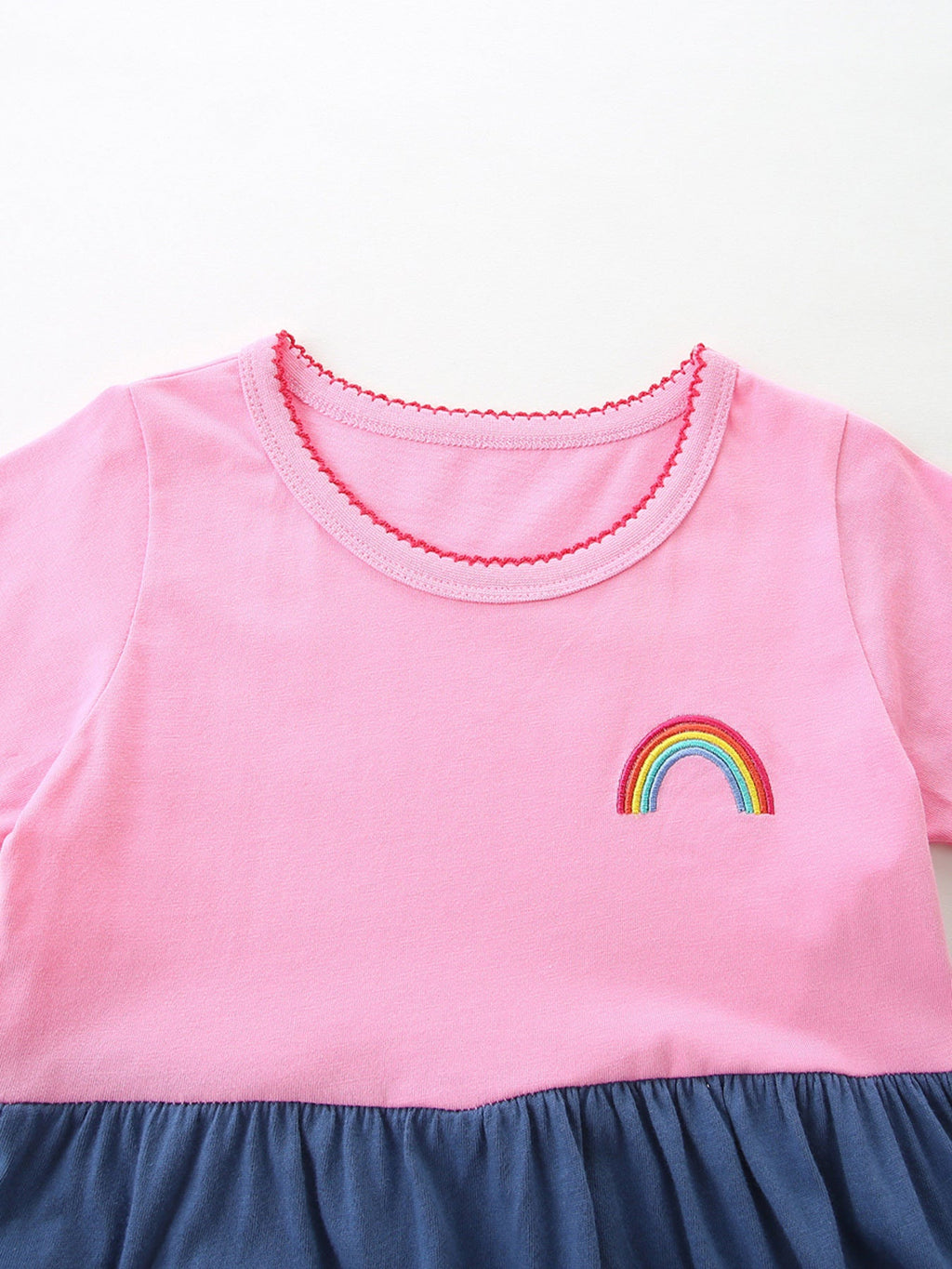Children's Heart Embroidered Casual Dress