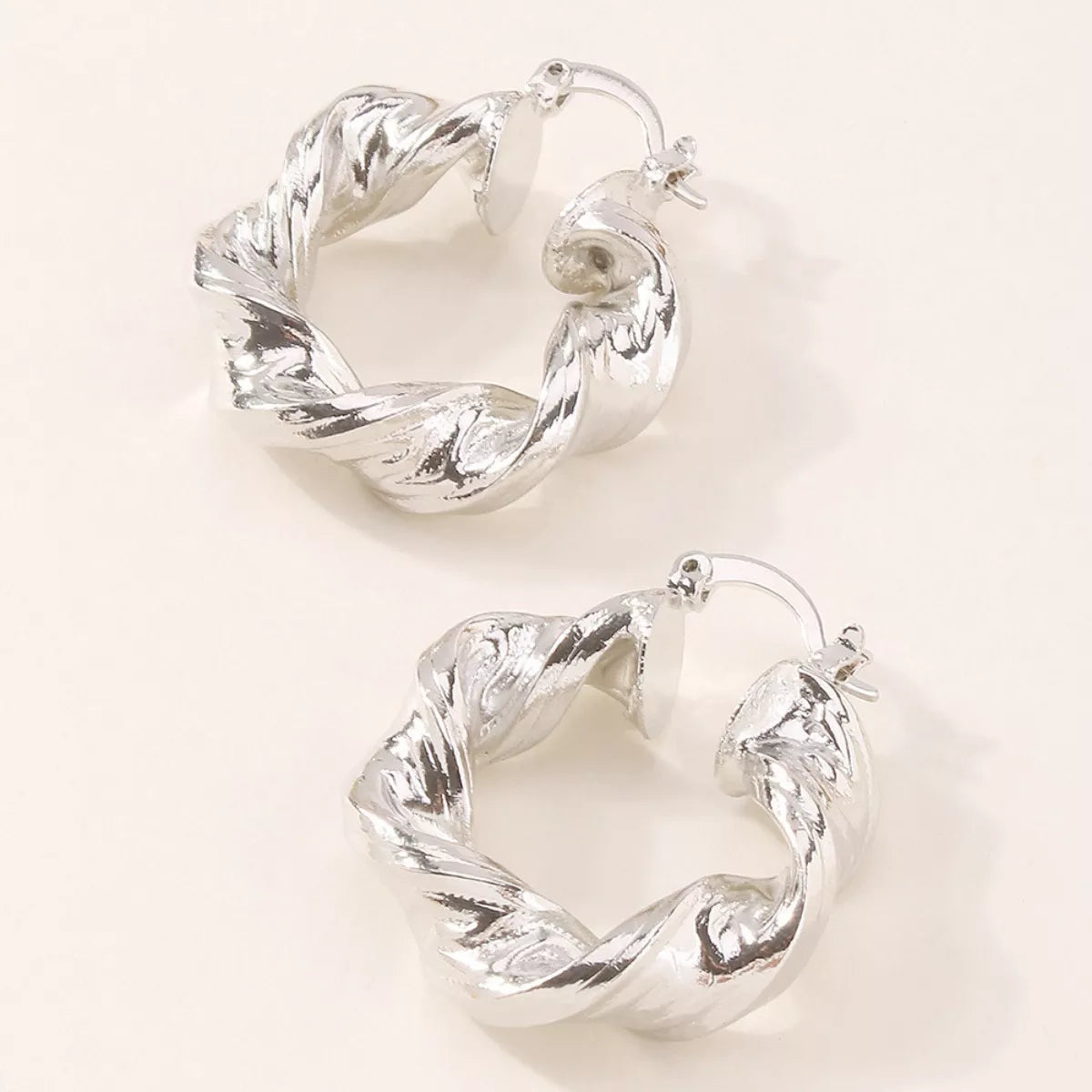 Textured Hoop Earrings