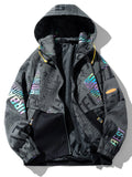Men's Plus Size Zip Up Hooded Outerwear