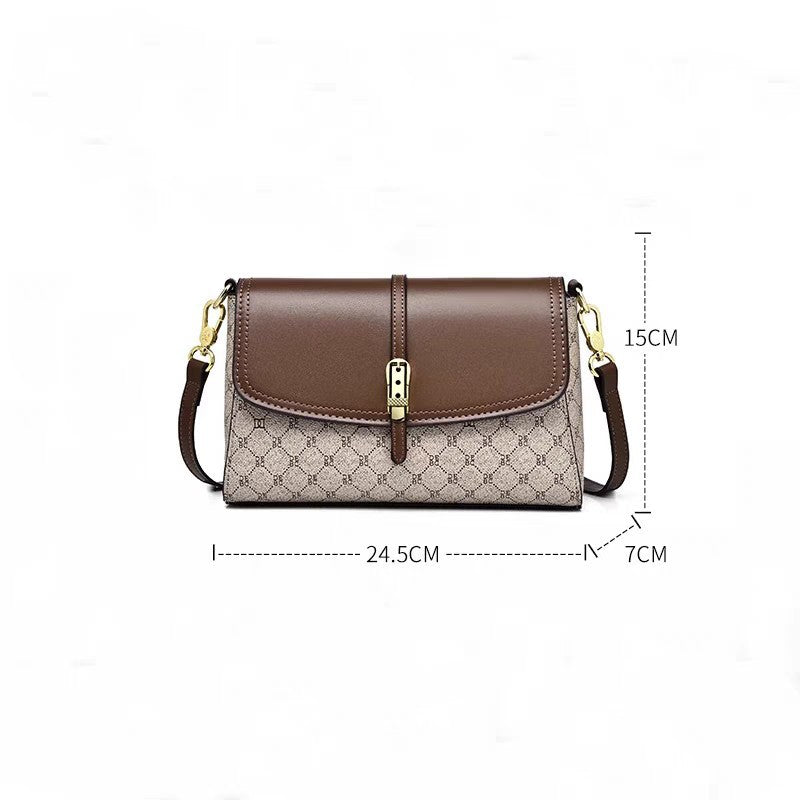 Adjustable Strap Flap Crossbody Bag