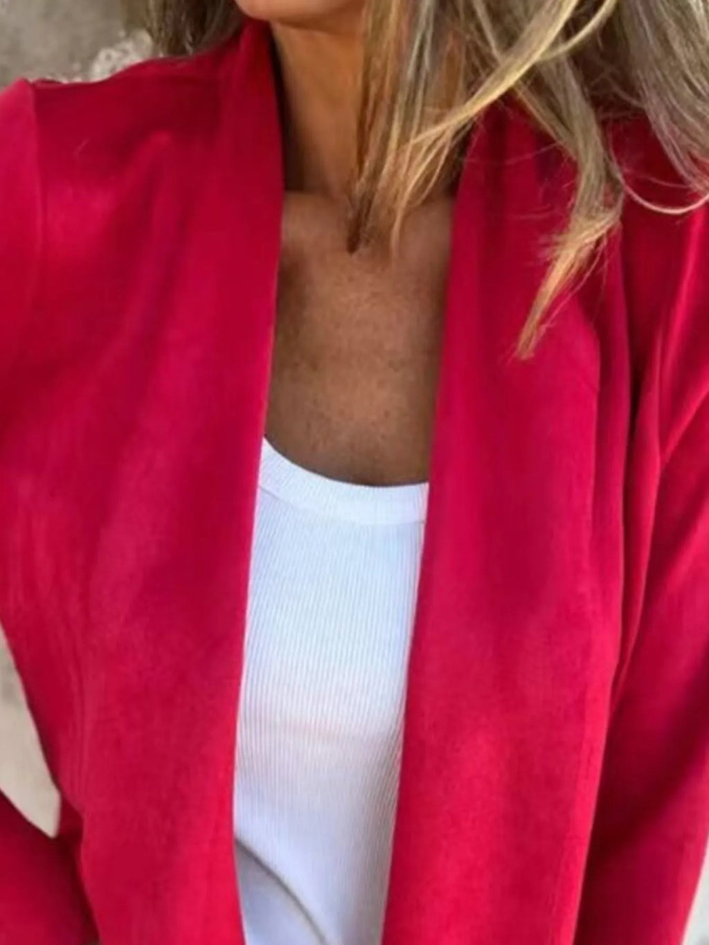 Full Size Open Front Casual Cardigan Plus Size