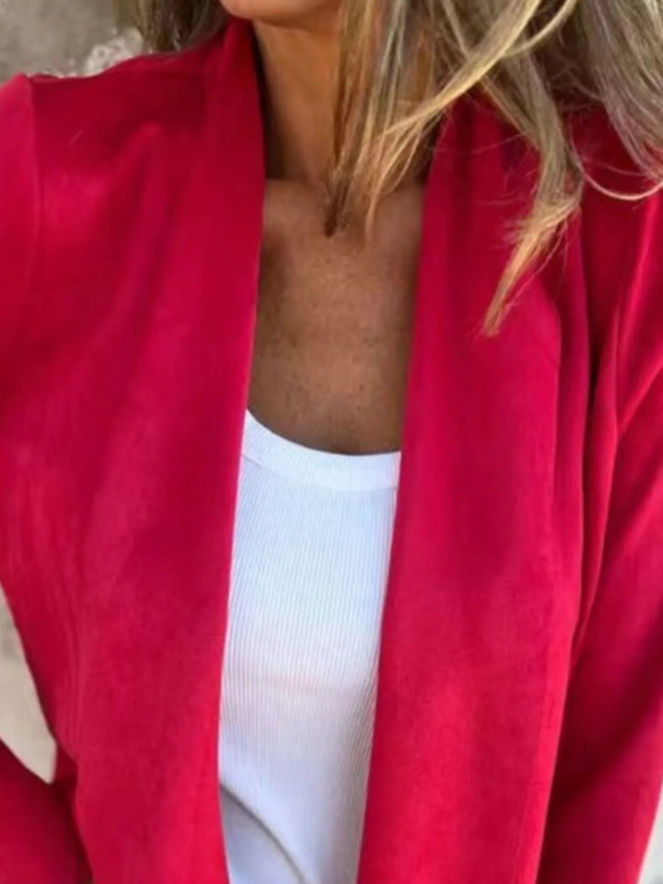 Full Size Open Front Casual Cardigan Plus Size