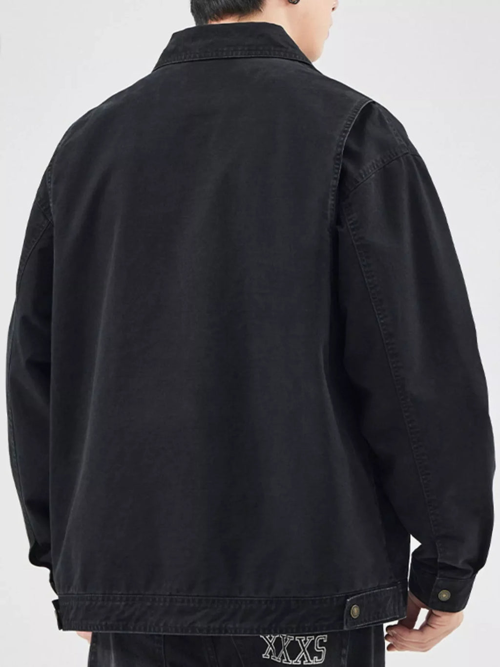Men's Plus Size Zip Up Long Sleeve Jacket