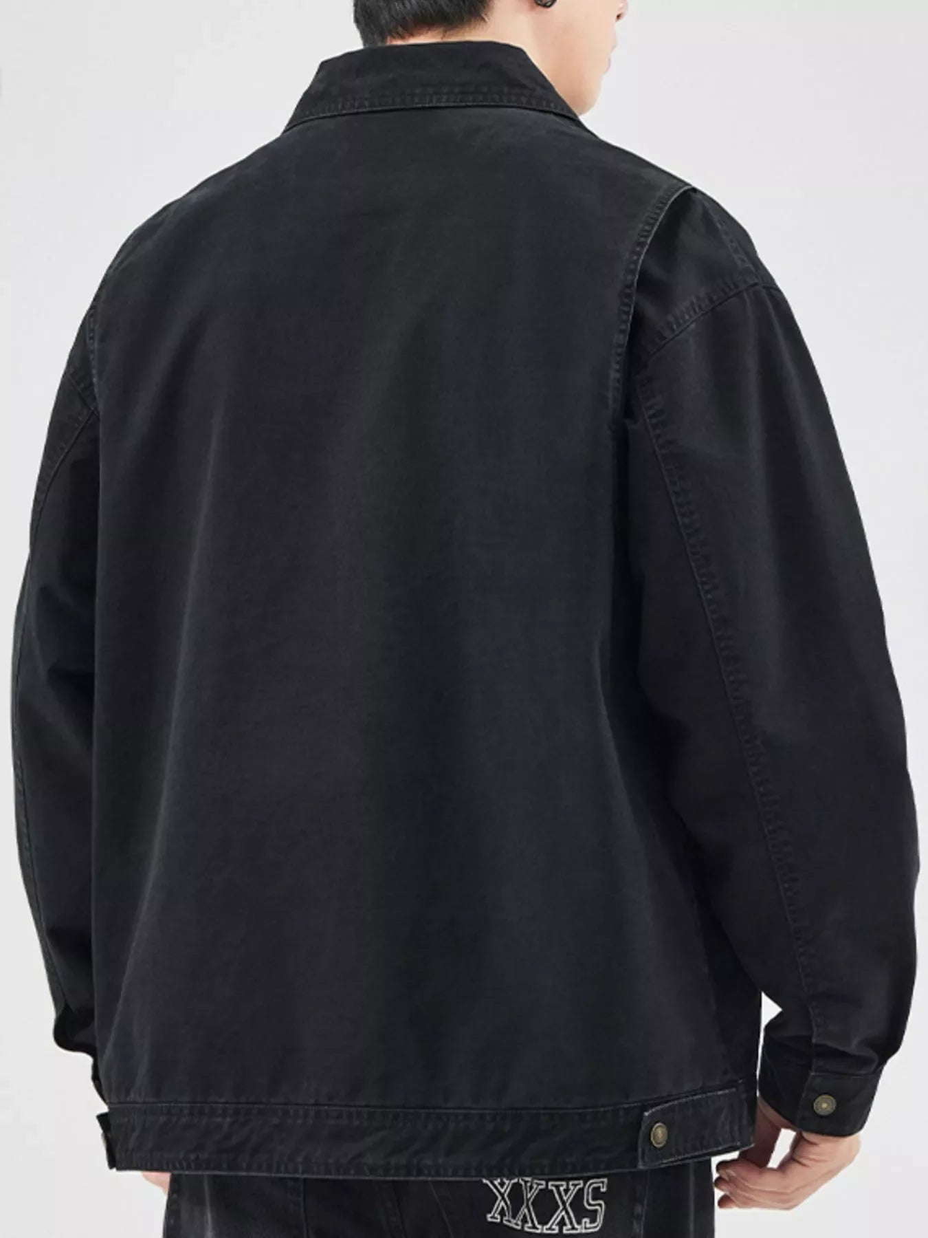 Men's Plus Size Zip Up Long Sleeve Jacket