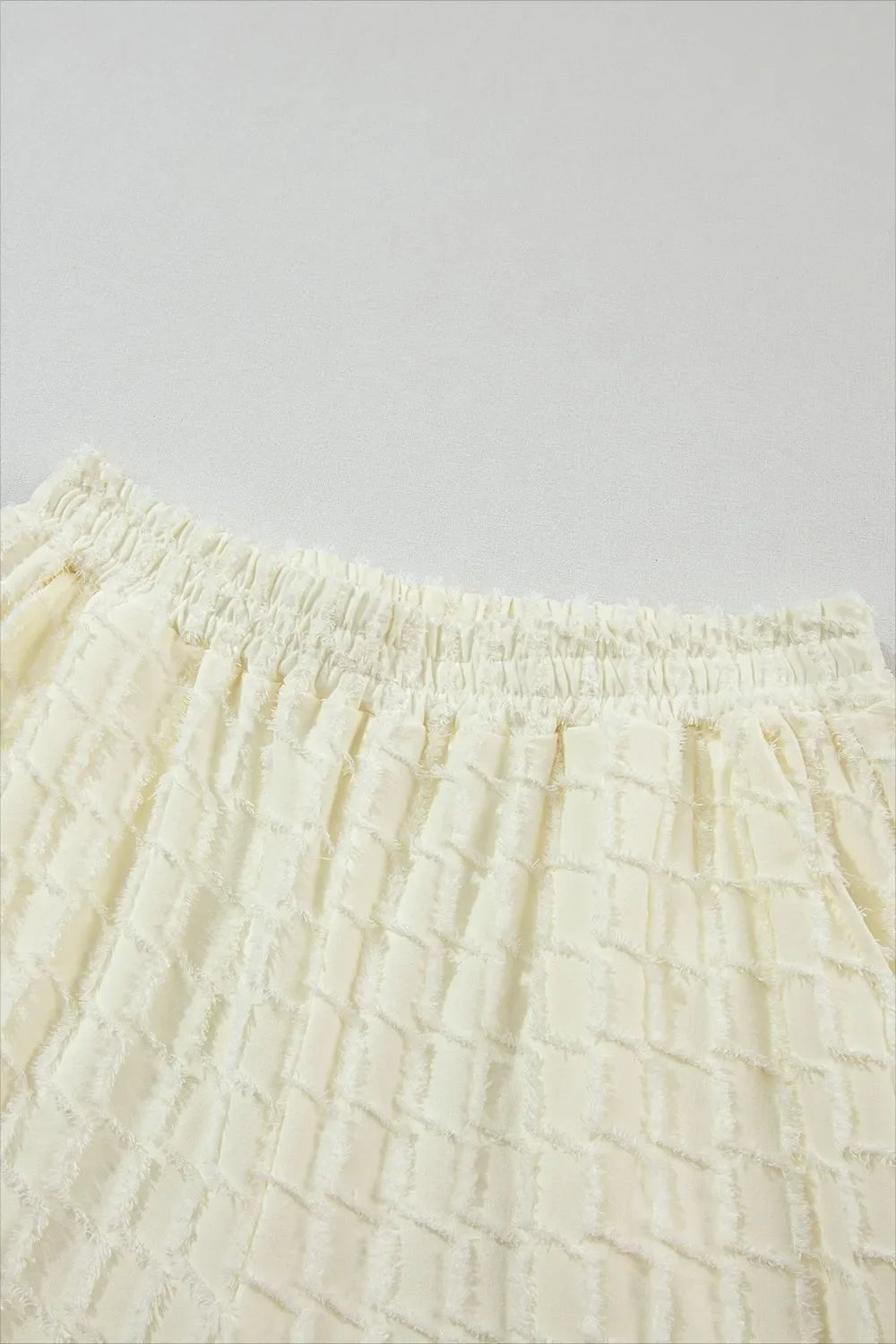 Textured Round Neck Top and Pants Set