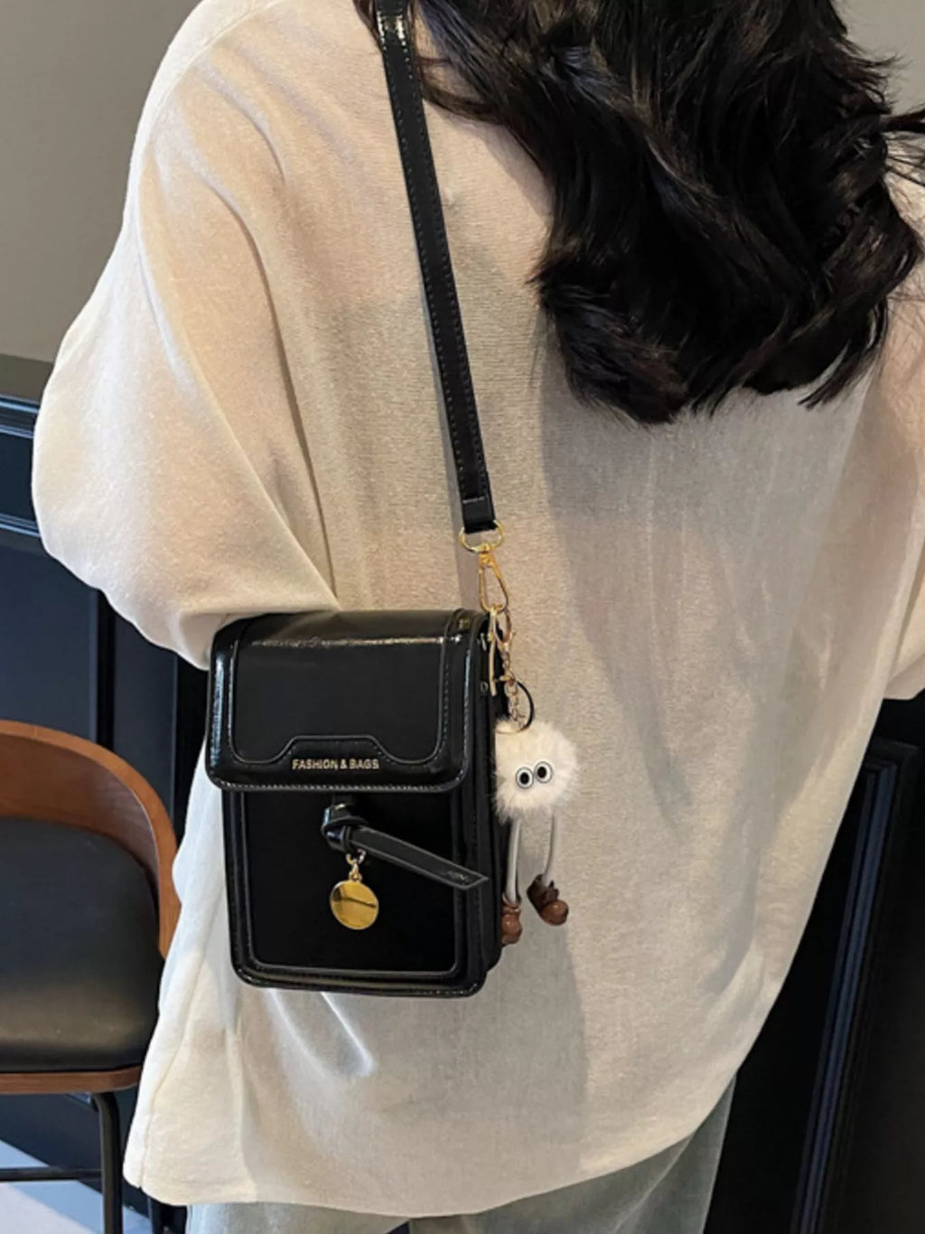 Leather Flap Crossbody Bag