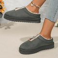 Round Toe Platform Slippers