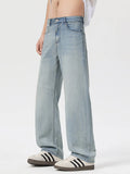 Men's Loose Fit Wash Jeans