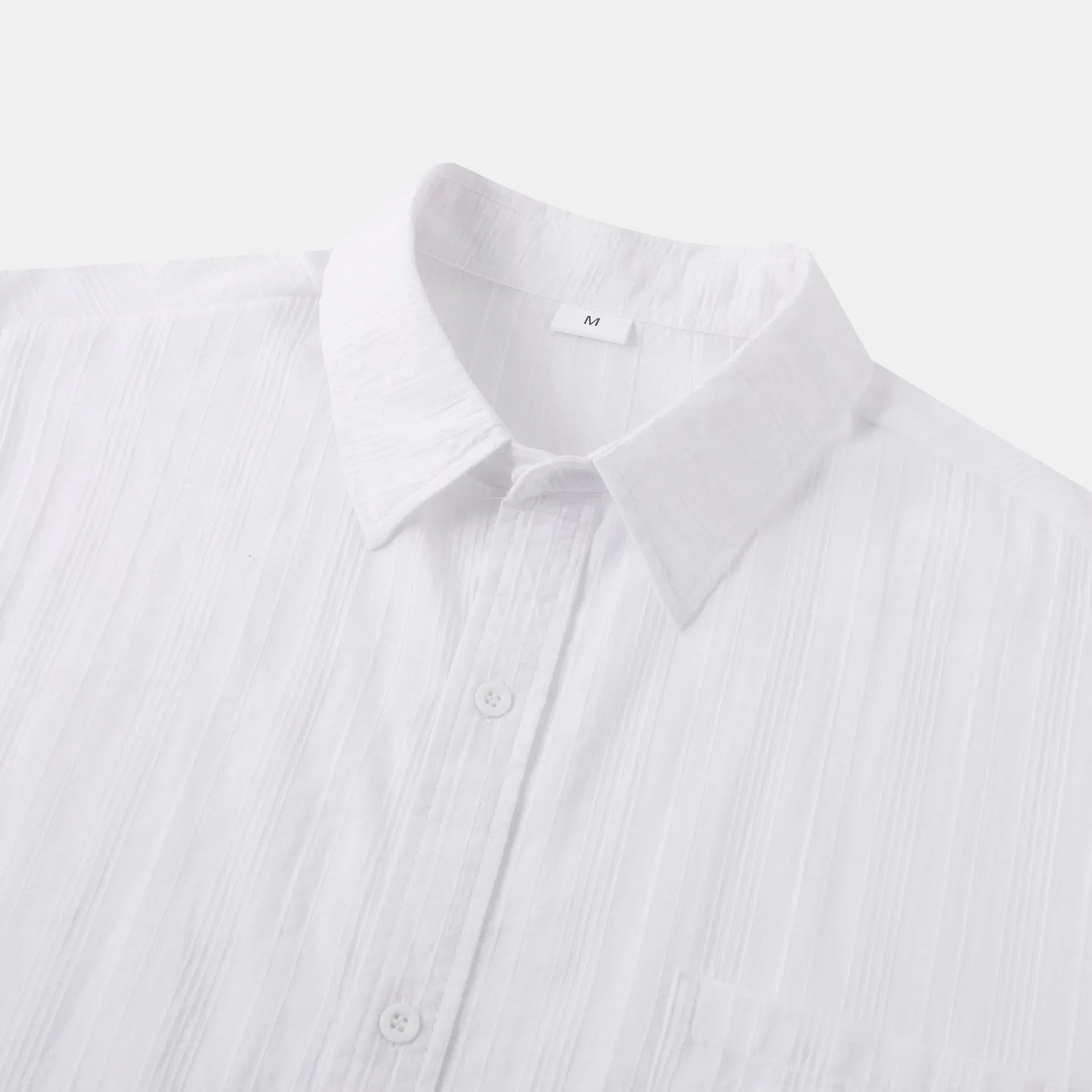 Men's Short Sleeve Button Down Shirt with Chest Pocket
